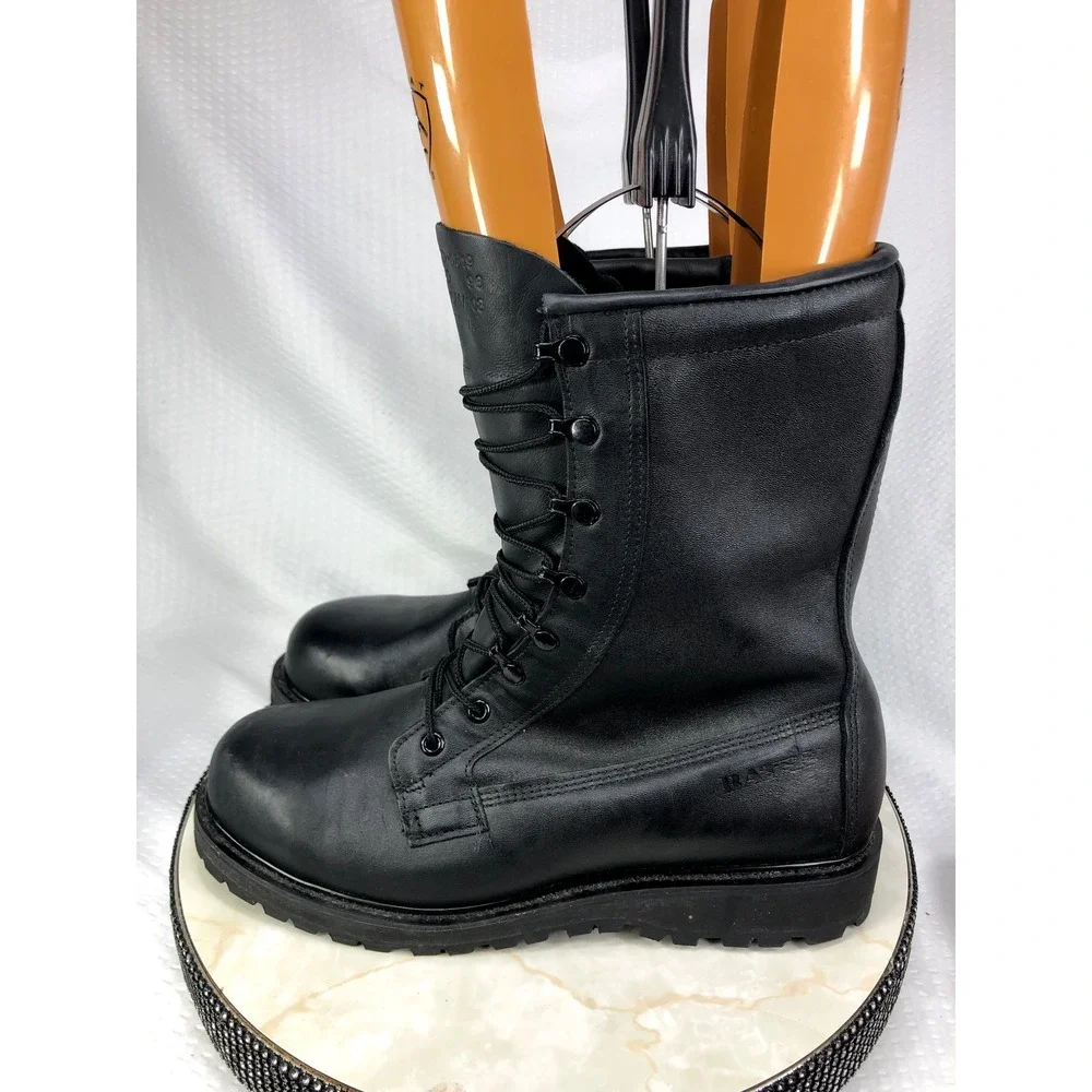 Bates Gore-Tex Leather Military Combat Boots Men 9.5 Black Vibram Tactical New